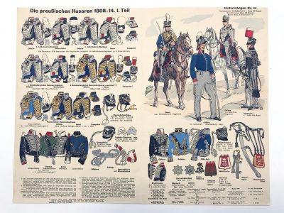 Planche 44- Heer Und Tradition - Hans Bauer - Uniforme - Preussischen Husaren - 1808-1814 - Die Historische Uniformierung