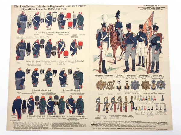 Planche 36 - Heer Und Tradition - Hans Bauer - Uniforme - Preussischen Infanterie - 1808-1814 - Die Historische Uniformierung