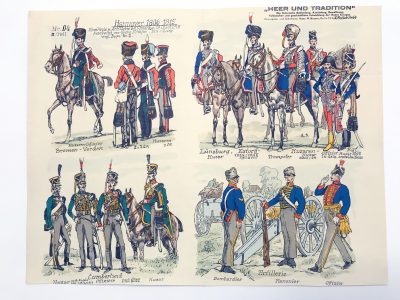 Planche 94 - Heer Und Tradition - Hans Bauer - Uniforme - Hannover - 1806 -1815 - Die Historische Uniformierung