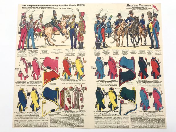 Planche 74 - Heer Und Tradition - Hans Bauer - Uniforme - Joachim Murat - Neapolitanische Kavallerie - 1812- 1815 - Die Historische Uniformierung