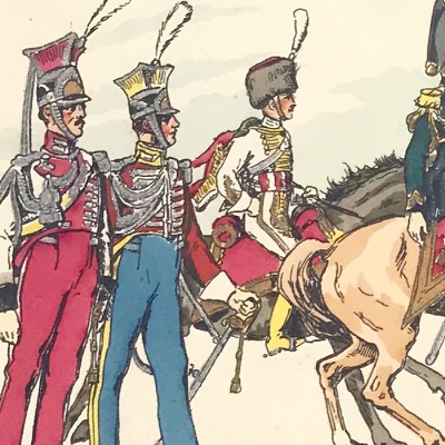 Planche 74 - Heer Und Tradition - Hans Bauer - Uniforme - Joachim Murat - Neapolitanische Kavallerie - 1812- 1815 - Die Historische Uniformierung
