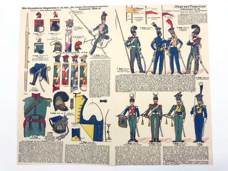 Planche 68 - Heer Und Tradition - Hans Bauer - Uniforme - Napoleon 1er Kavallerie - 1812 -1813 - Die Historische Uniformierung