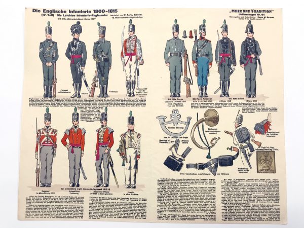 Planche 64 - Heer Und Tradition - Hans Bauer - Uniforme - Englische Infanterie - 1800 -1815 - Die Historische Uniformierung