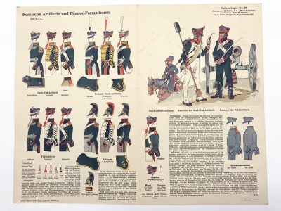 Planche 26 - Heer Und Tradition - Hans Bauer - Uniforme - Russische Artillerie - 1812-1814 - Die Historische Uniformierung