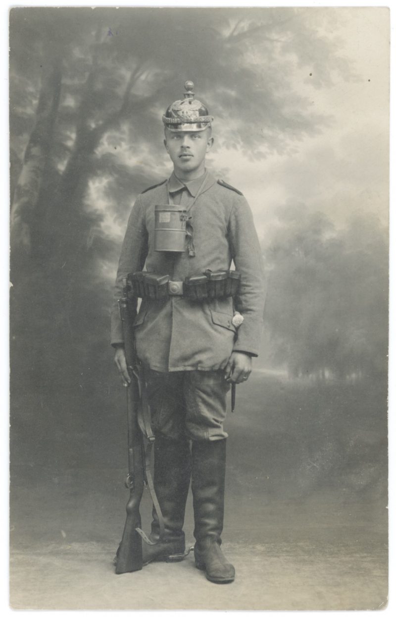 Carte Ancienne Photographie - Guerre 14/18 - Armée Allemande - Artilleur - Alsacien - Conscription - Front Est