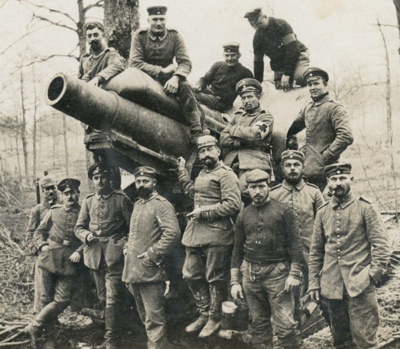 Carte Ancienne Photographie - Guerre 14/18 - Armée Allemande - Tranchée - Artillerie - Front - Alsacien - Canon