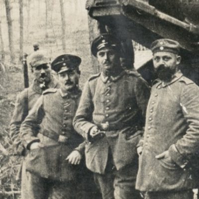 Carte Ancienne Photographie - Guerre 14/18 - Armée Allemande - Tranchée - Artillerie - Front - Alsacien - Canon