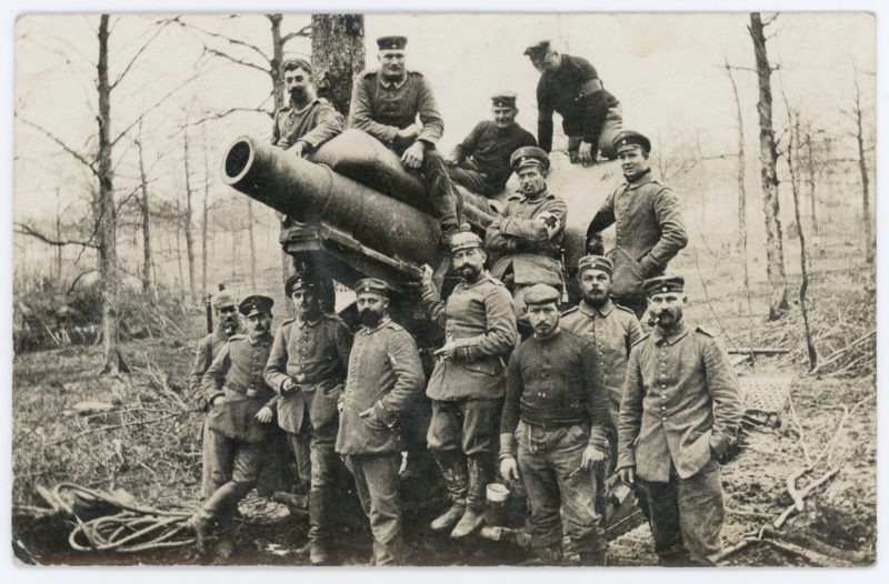 Carte Ancienne Photographie - Guerre 14/18 - Armée Allemande - Tranchée - Artillerie - Front - Alsacien - Canon