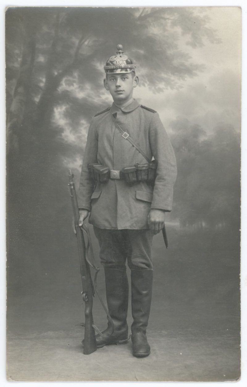 Carte Ancienne Photographie - Guerre 14/18 - Armée Allemande - Artilleur - Alsacien - Conscription - Front Est