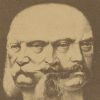 CDV - Photomontage Second Empire - Satire - Caricature - Guerre 1870 - Ems - Napoléon III - Bismarck - Guillaume 1er de Prusse -