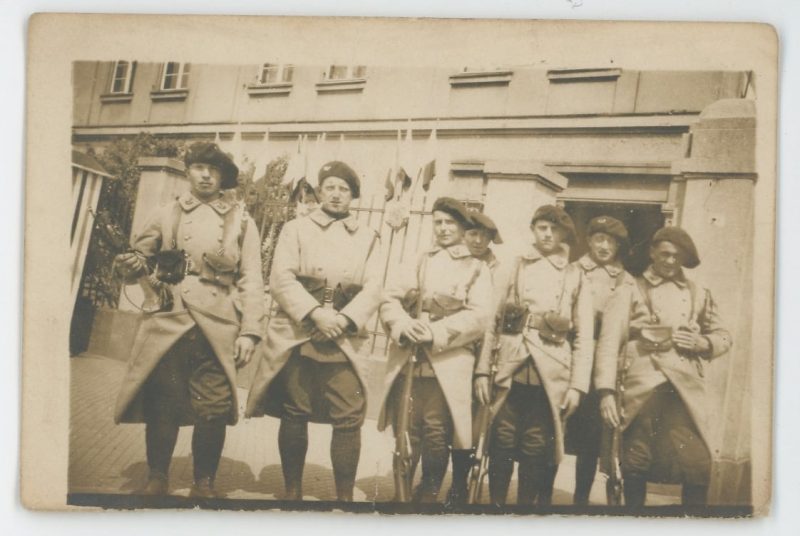 2 Cartes photos - Soldats Français - Chasseurs - photographie 1930 - Armement - Exercice - Béret - Mitrailleuse