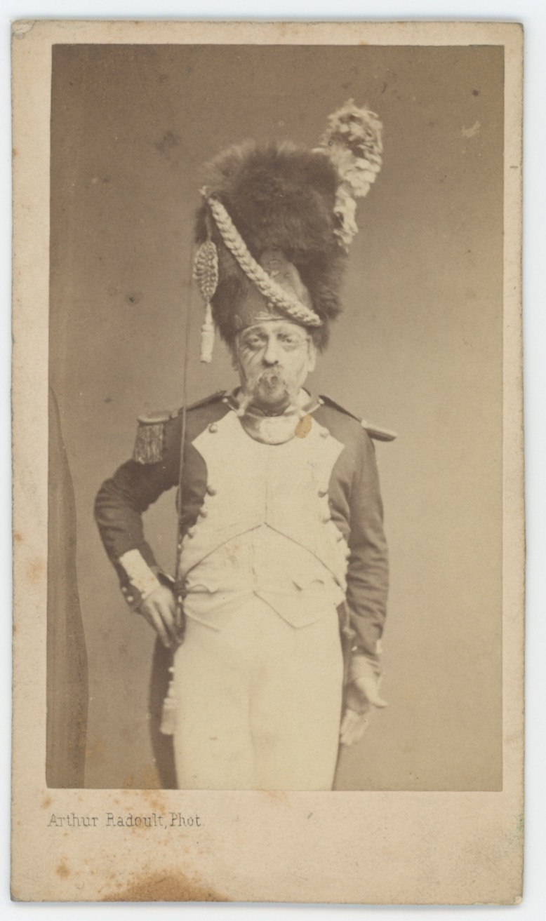 CDV Second Empire - Ancienne Photographie - Acteur Théâtre - Grognard - Garde Impériale - Napoléon 1er - Uniforme