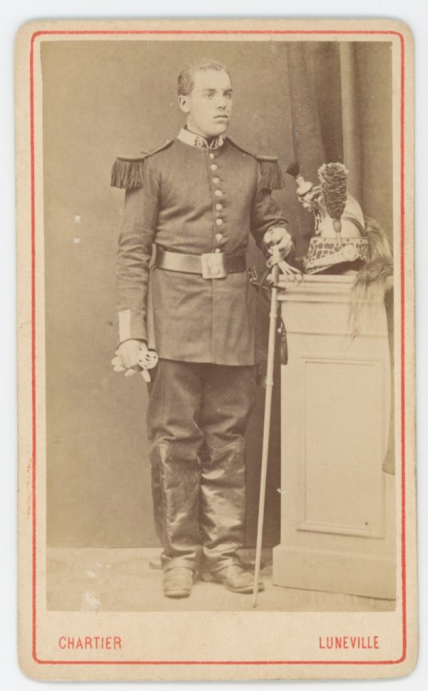 CDV Militaire - Ancienne Photographie - Dragons - Uniforme - 3éme République - 8 Rég de Dragons - 1873/1874 - Luneville