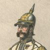 2 Planches Gravure - Illustration Richard Knötel - Cavalerie - Cuirassier Prussien - Kuirassier 1856 - Uniforme - Cuirassier
