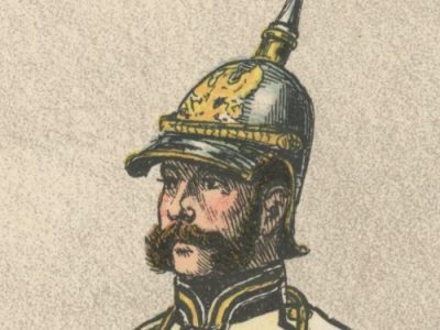 2 Planches Gravure - Illustration Richard Knötel - Cavalerie - Cuirassier Prussien - Kuirassier 1856 - Uniforme - Cuirassier