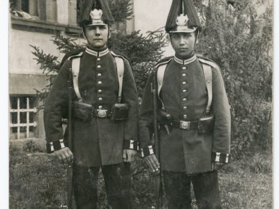 Carte Ancienne Photographie - Guerre 14/18 - Armée Allemande - Garde Impériale - Alsacien - Conscription - Prusse