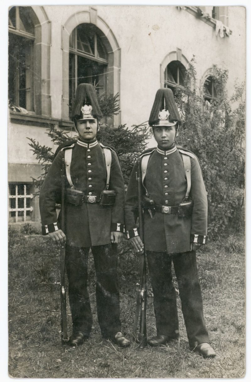 Carte Ancienne Photographie - Guerre 14/18 - Armée Allemande - Garde Impériale - Alsacien - Conscription - Prusse