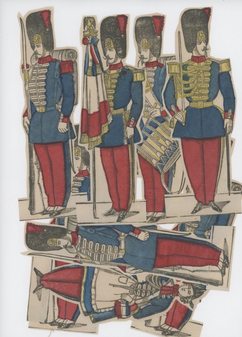 Planche imagerie Epinal - Pellerin Editeur - N°? - Grenadiers de la garde Impériale - Second Empire - Armée Française
