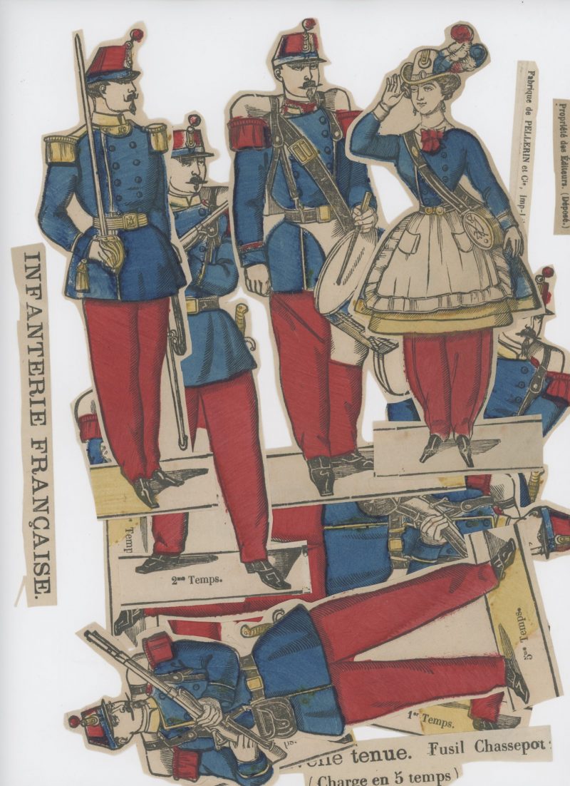 Planche imagerie Epinal - Pellerin Editeur - N°? - Infanterie Nouvel Uniforme - Second Empire - Armée Française