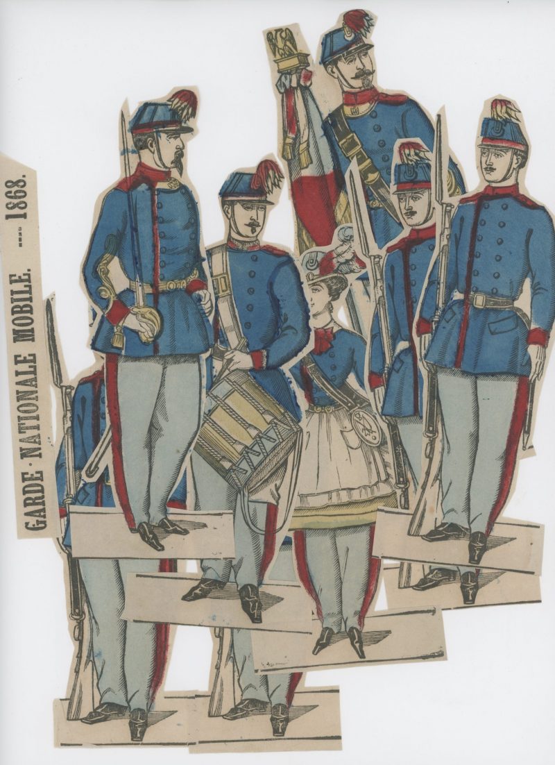 Planche imagerie Epinal - Pellerin Editeur - N°? - Mobiles - Second Empire - Armée Française