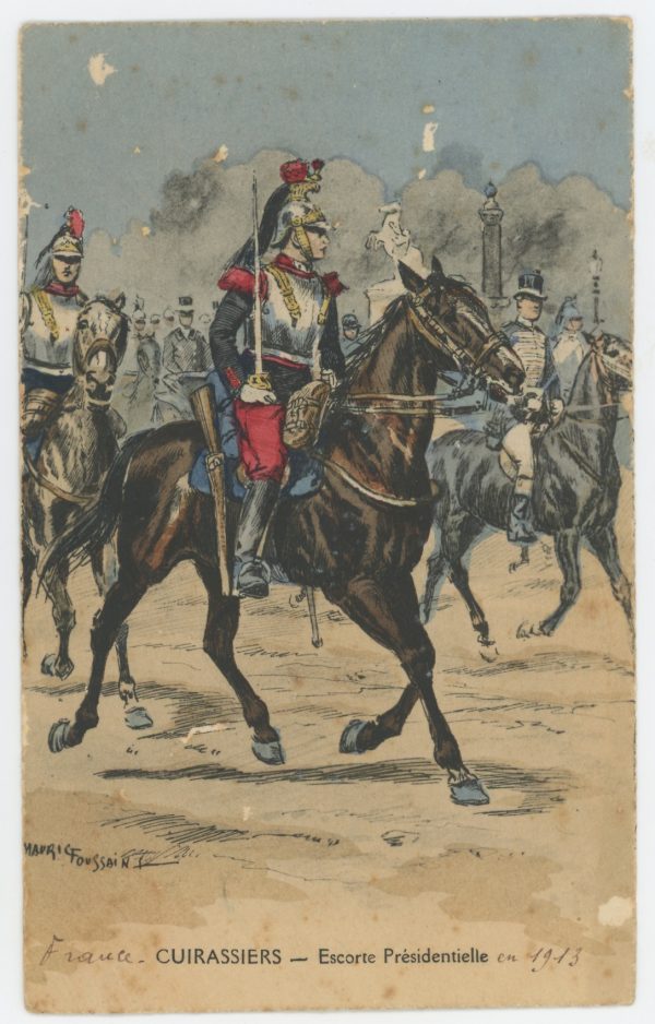 Carte Postale Illustrée - Maurice Toussaint - Edition Militaire Illustrées - Cuirassiers - 1914