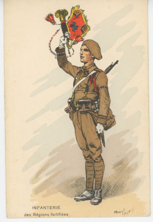 Carte Postale Illustrée - Maurice Toussaint - Edition Militaire Illustrées - Infanterie de ligne - 1940 - Région Fortifiée