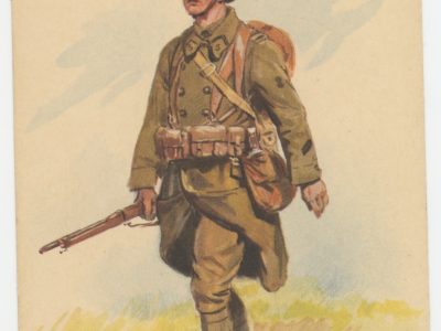Carte Postale Illustrée - Maurice Toussaint - Edition Militaire Illustrées - Infanterie de ligne - 1940