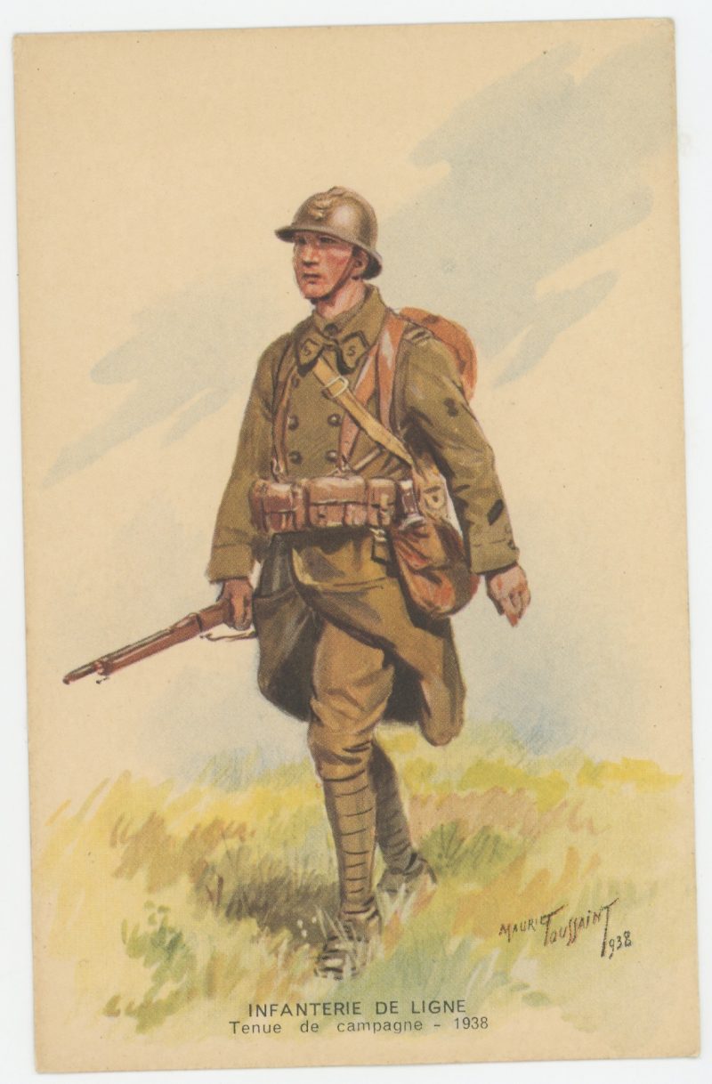 Carte Postale Illustrée - Maurice Toussaint - Edition Militaire Illustrées - Infanterie de ligne - 1940