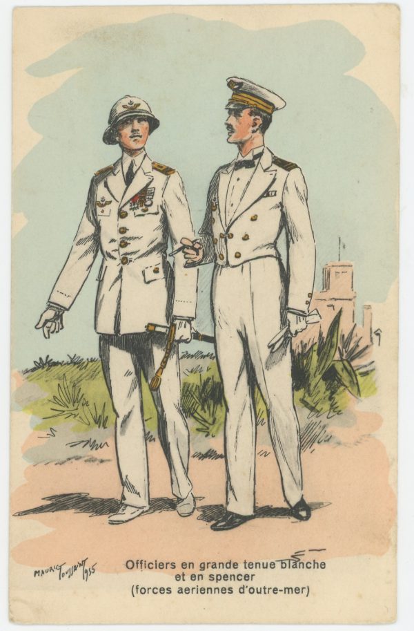 Carte Postale Illustrée - Maurice Toussaint - Edition Militaire Illustrées - Armée de l'air - 1940 - Base aérienne outremer