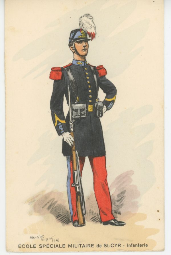 Carte Postale Illustrée - Maurice Toussaint - Edition Militaire Illustrées - Saint Cyr - Ecole Militaire - Infanterie - 1940