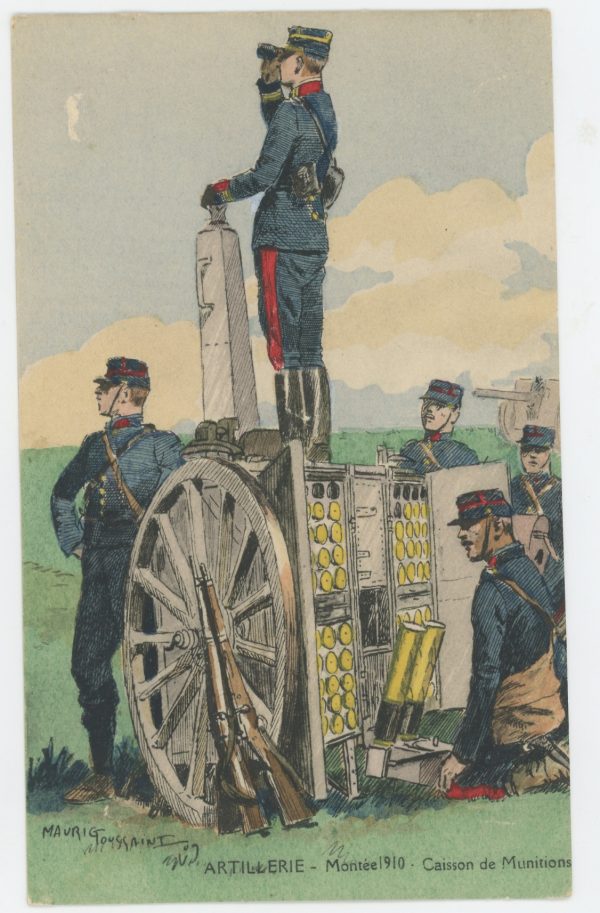 Carte Postale Illustrée - Maurice Toussaint - Edition Militaire Illustrées - Artillerie Montée - 1910