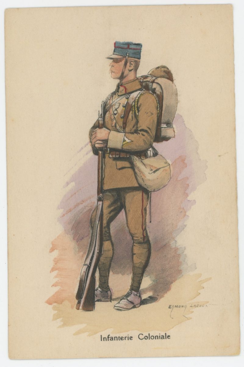 Carte Postale Illustrée - Edmond Lajoux - Edition Militaire Illustrées - Infanterie Coloniale - 1930