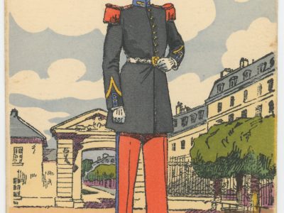 Carte Postale Illustrée - Pierre Albert Leroux- Edition Militaire Illustrées - Ecole de Saint Cyr - 1930