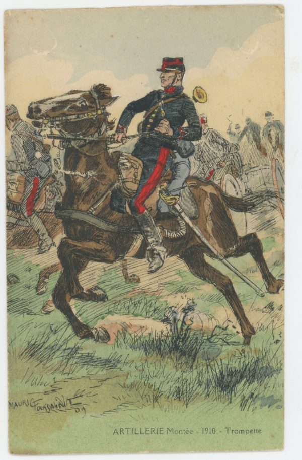 Carte Postale Illustrée - Maurice Toussaint - Edition Militaire Illustrées - Artillerie Montée - 1910