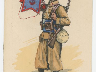 Carte Postale Illustrée - Edmond Lajoux - Edition Militaire Illustrées - Zouaves - 1930