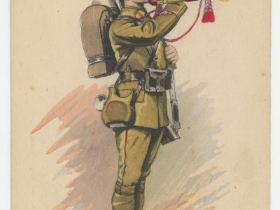 Carte Postale Illustrée - Edmond Lajoux - Edition Militaire Illustrées - Infanterie Coloniale - 1930