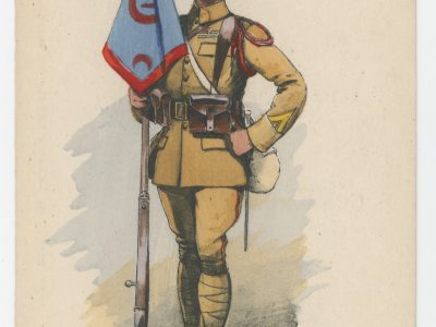 Carte Postale Illustrée - Edmond Lajoux - Edition Militaire Illustrées - Zouaves - 1930