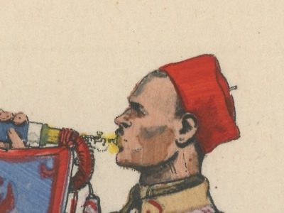 Carte Postale Illustrée - Edmond Lajoux - Edition Militaire Illustrées - Zouaves - 1930