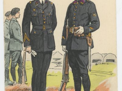 Carte Postale Illustrée - Maurice Toussaint - Edition Militaire Illustrées - Base Aérienne - Sous officiers - Personnel non-naviguant - 1940