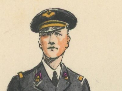 Carte Postale Illustrée - Maurice Toussaint - Edition Militaire Illustrées - Base Aérienne - Sous officiers - Personnel non-naviguant - 1940