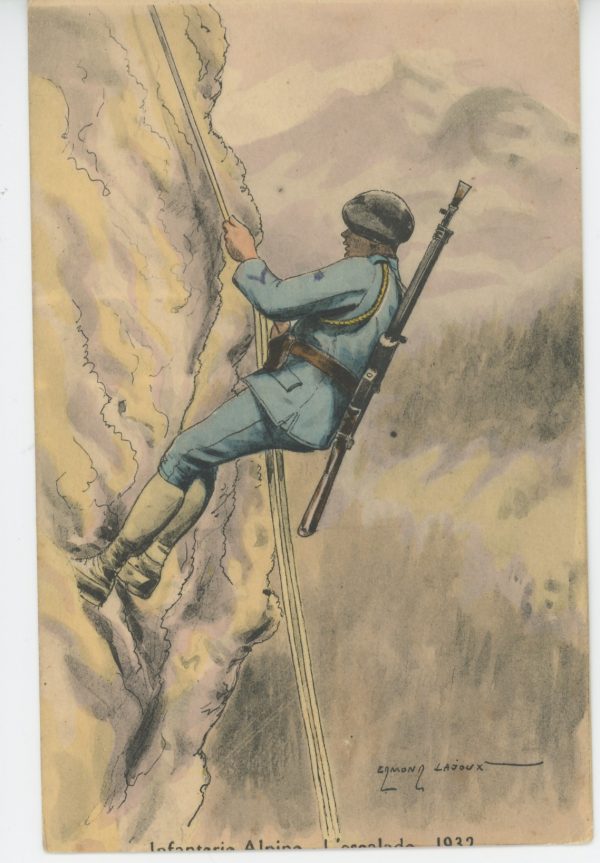 Carte Postale Illustrée - Edmond Lajoux - Edition Militaire Illustrées - Infanterie Alpine - 1930