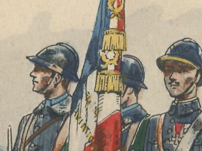 Carte Postale Illustrée - Pierre Albert Leroux- Edition Militaire Illustrées - Aviation - 1929 - Etendard