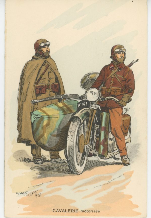 Carte Postale Illustrée - Maurice Toussaint - Edition Militaire Illustrées - Cavalerie Motorisée- 1940