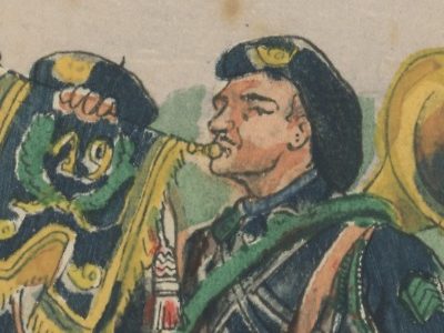 Carte Postale Illustrée - Pierre Albert Leroux- Edition Militaire Illustrées - Chasseur à Pied 1919
