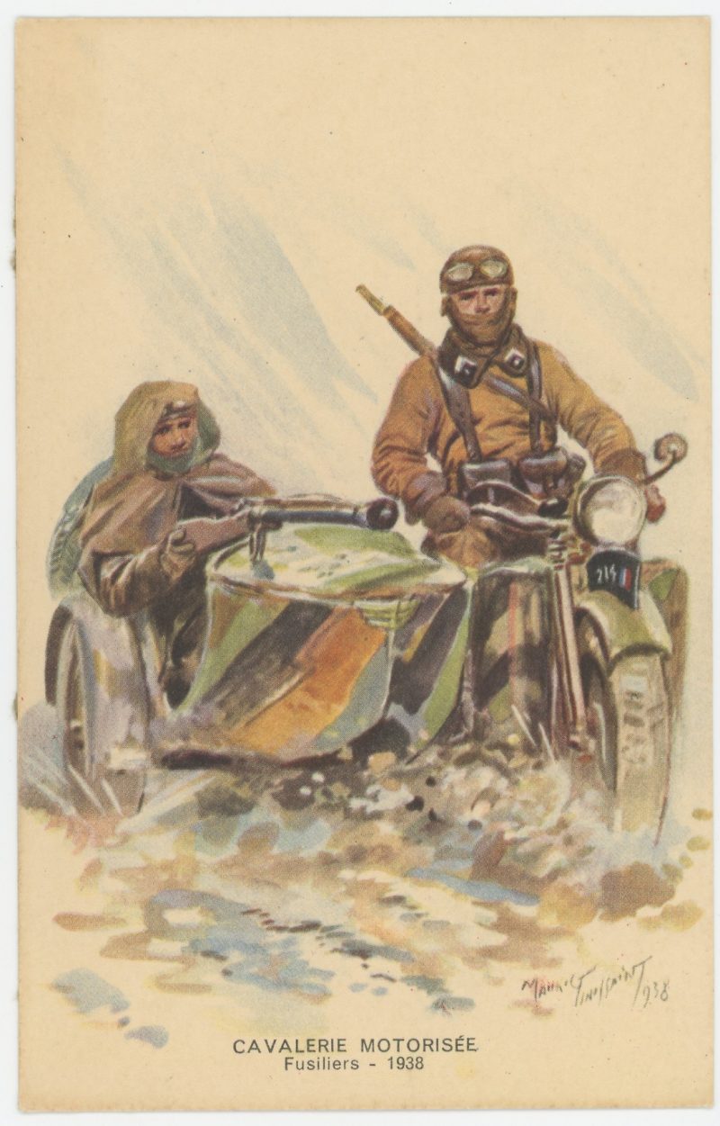 Carte Postale Illustrée - Maurice Toussaint - Edition Militaire Illustrées - Cavalerie Motorisée- 1940