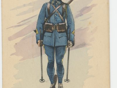 Carte Postale Illustrée - Edmond Lajoux - Edition Militaire Illustrées - Chasseurs Alpins - 1930