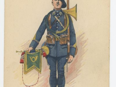 Carte Postale Illustrée - Edmond Lajoux - Edition Militaire Illustrées - Chasseurs à Pied - 1930