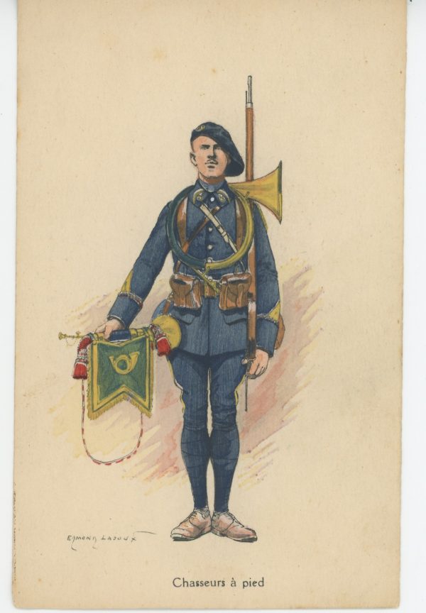 Carte Postale Illustrée - Edmond Lajoux - Edition Militaire Illustrées - Chasseurs à Pied - 1930