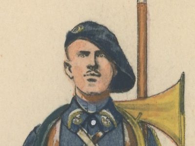 Carte Postale Illustrée - Edmond Lajoux - Edition Militaire Illustrées - Chasseurs à Pied - 1930