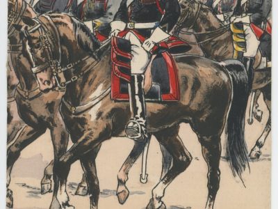 Carte Postale Illustrée - Pierre Albert Leroux- Edition Militaire Illustrées -Garde Républicaine à Cheval - 1930